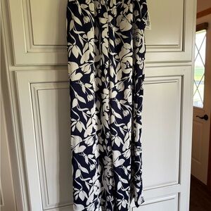 Pants By A New Day Blue and White Wide Leg